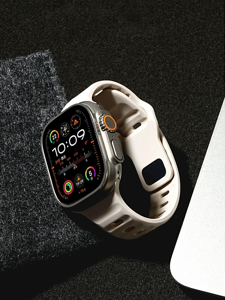 Sportarmband für Apple Watch Ultra 2 Band 49 mm 46 mm 45 mm 40 mm 44 mm 42 mm 41 40 mm Correa Armband iWatch Serie 10 9 8 7 6 SE 5 4 Image