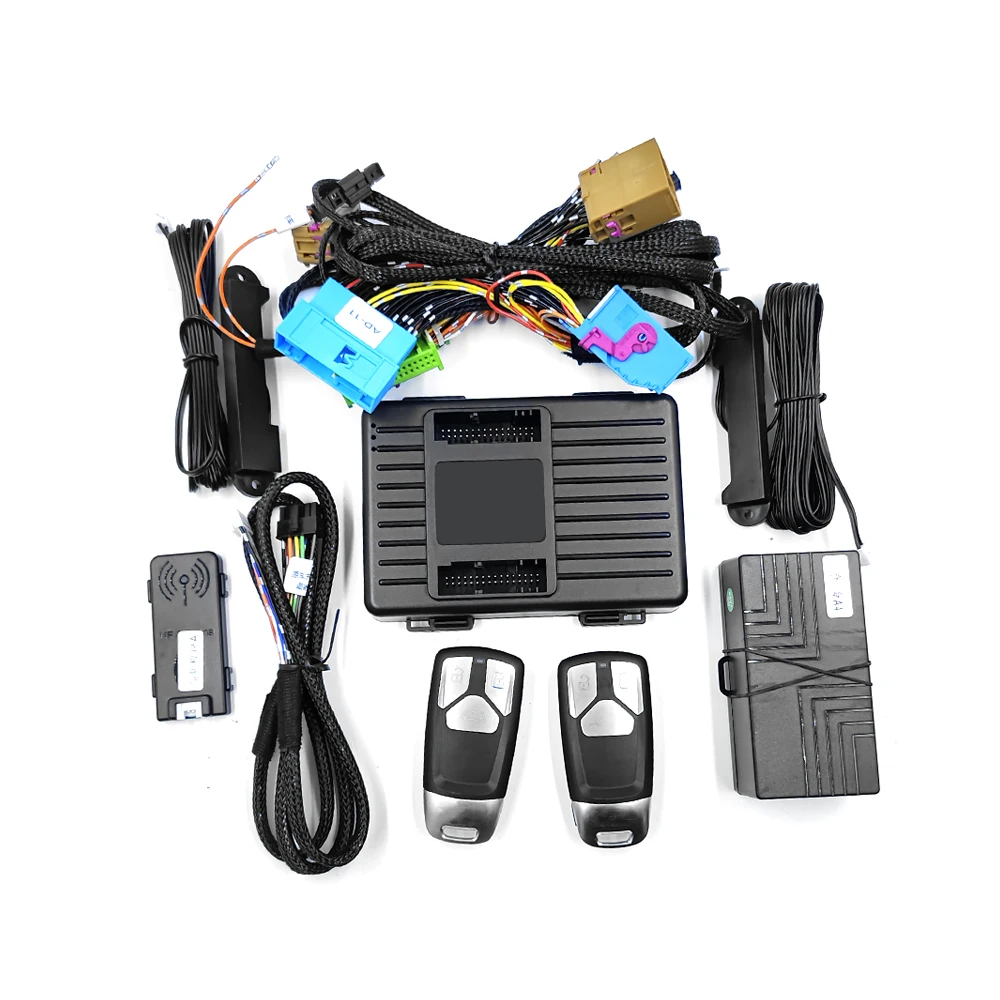 Für Audi A4 Q5 A6 A7 A8 Q7 A3 Q3 Q2 Original Push-Start Upgrade Remote Starte Keyless Gehen Auto Entsperren Schloss GSM Mobile APP Steuerung Image