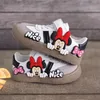 Disney Kinder Casual Schuhe Mädchen Turnschuhe Nette Minnie Mickey Jungen Sport Schuhe Anti-slip Weiche Sohle Kinder Bord schuhe Größe 26-3