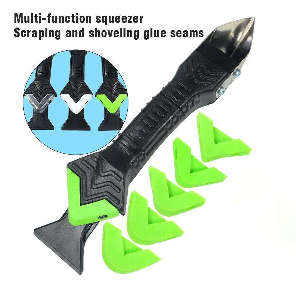Silikon-Spatel-Entferner, Fensterreinigungswerkzeug, Dichtmittel, glatter Entferner, Rakel, Dichtungsmasse, Organizer, Silikonschaber, glatter Fugenmörtel-Set Image