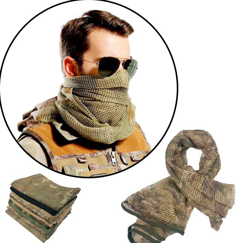 Camouflage Netting Taktischer Mesh Net Camo Schal für Wargame Sport Jagd Schießen Wild Fotografie Sniper Camo Mesh Schals Image