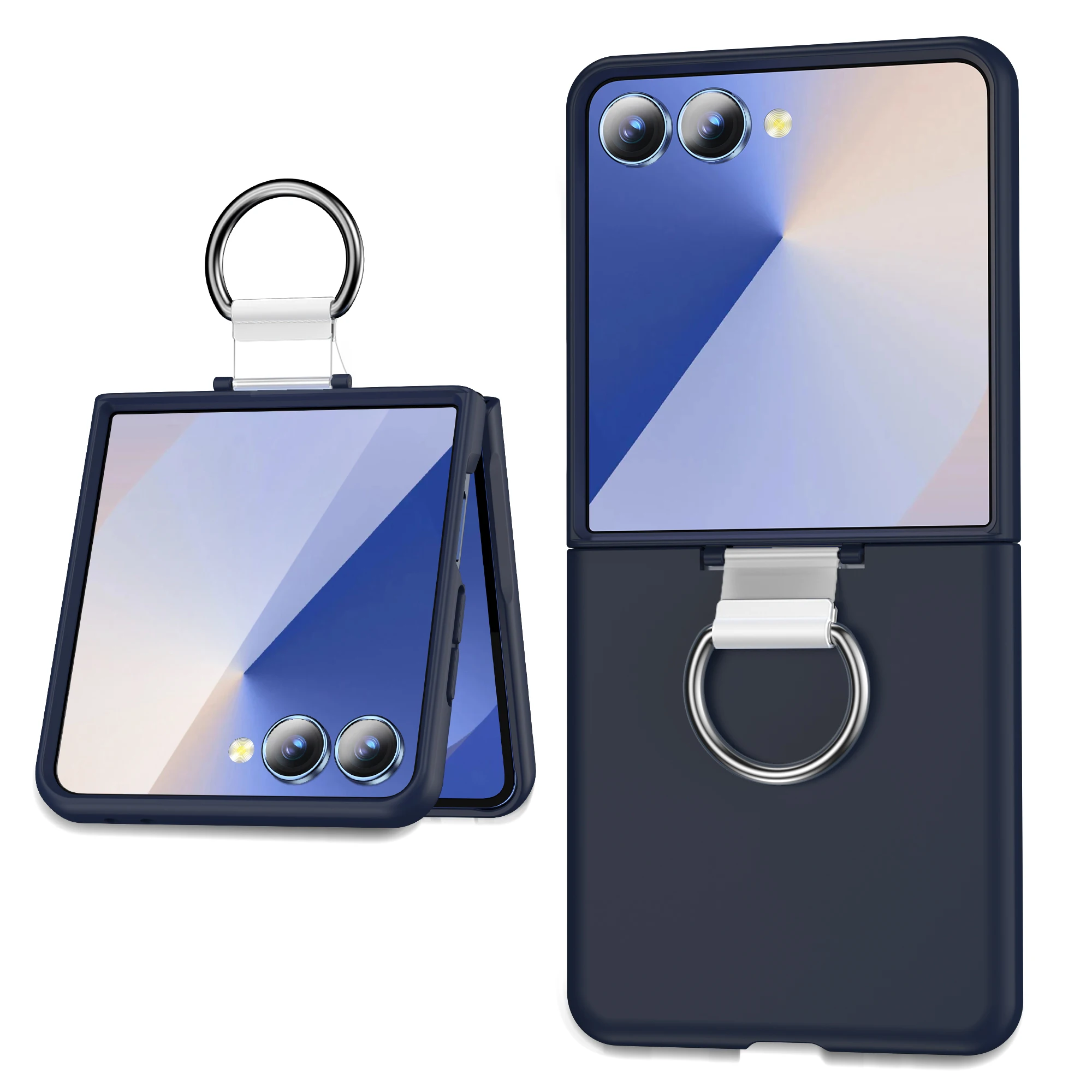 Stoßfeste Rüstung mit Ringhalter Handyhülle für Galaxy Z Flip 7 6 5 4 3 für Samsung Z Flip7 ZFlip7 Flip6 5G Hard PC Back Cover Image
