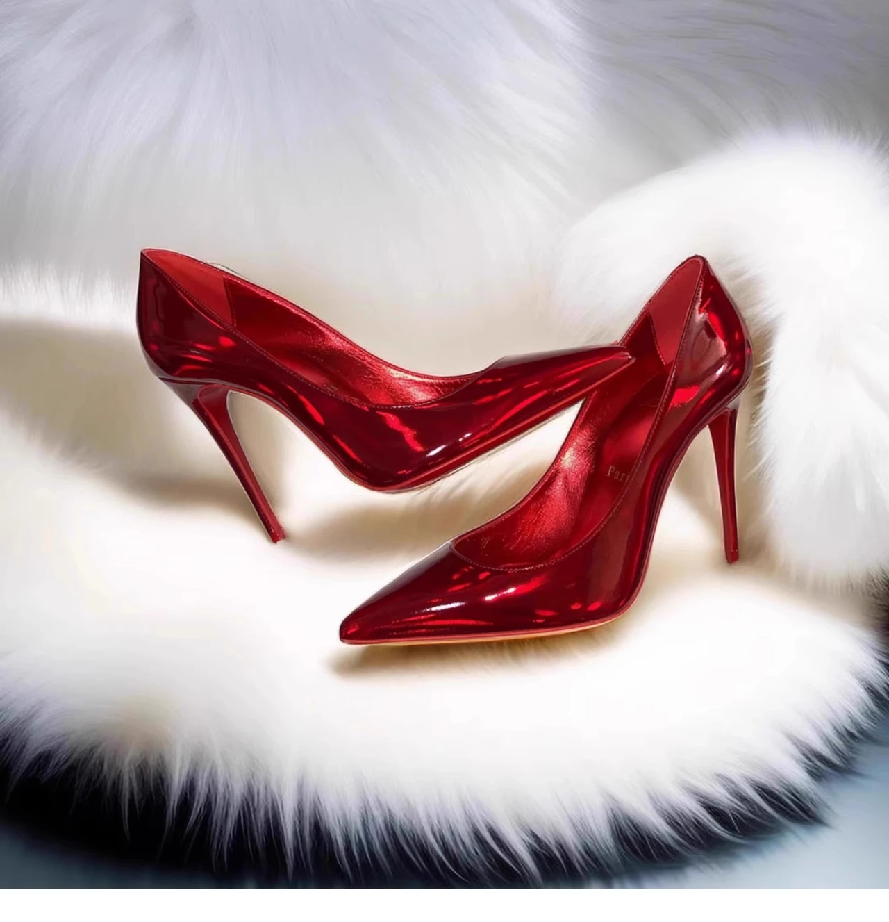 Glänzende rote spitze Zehen-Lackleder-High-Heel-Pumps für Damen, sexy, elegante Stiletto-Absatz-Slipper auf cm, luxuriöse Partykleid-Schuhe