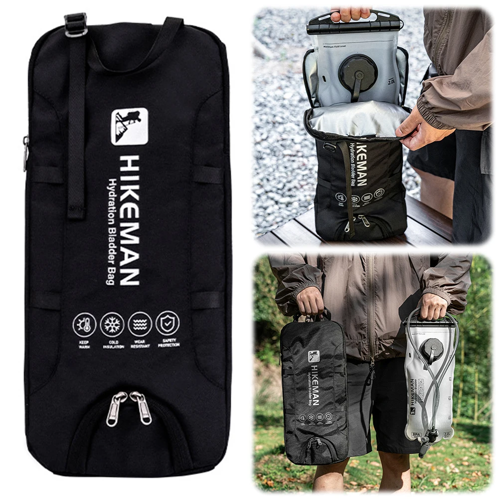 Trinkblasen-Isolierhülle für 1–2 l und 2–3 l Wasserblase, wasserabweisende, isolierte Schutzhülle zum Wandern, Radfahren Image