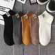 5 paia di calzini da barca da uomo estivi sottili sportivi traspiranti e confortevoli Ins calzini corti assorbenti dal sudore alla moda