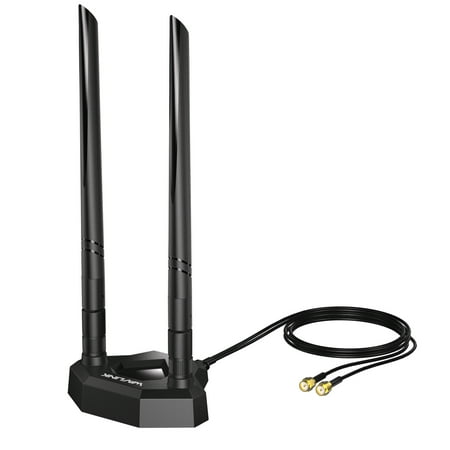 WAVLINK WiFi 6E Tri-band Extension Antenna 2.4GHz + 5GHz + 6GHz WiFi Antenna with Magnetic Base and SMA-Connector for PCIe Network Card WiFi 6/6E Router Bluetooth 5.3 ---- Vitesse Apex