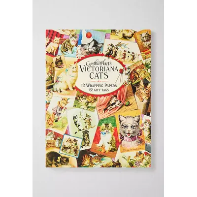 Cynthia Hart's Victoriana Cats: 12 Wrapping Papers & Gift Tags ALL at Urban Outfitters