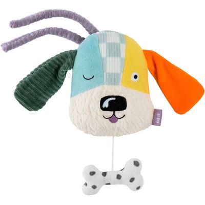 Spieluhr FEHN "Hund NATUR", bunt, Spieluhren, KinderB:11,3cm H:5cm L:12,8cm, Plüsch, Nicki, Enthält Bio-Baumwolle, B:11,3cm H:5cm L:12,8cm Image