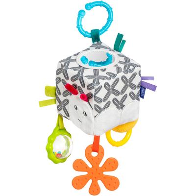 Greifspielzeug FEHN "Activity-Würfel Raupe", bunt, Greifspielzeug, KinderB:10cm H:10cm L:10cm, Softvelour, B:10cm H:10cm L:10cm