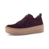 Plateausneaker GABOR, Damen, Gr. 42, lila (beere), Veloursleder, Glattleder, unifarben, sportlich, Schuhe, Freizeitschuh, Halbschuh, Schnürschuh mit Best Fitting-Ausstattung
