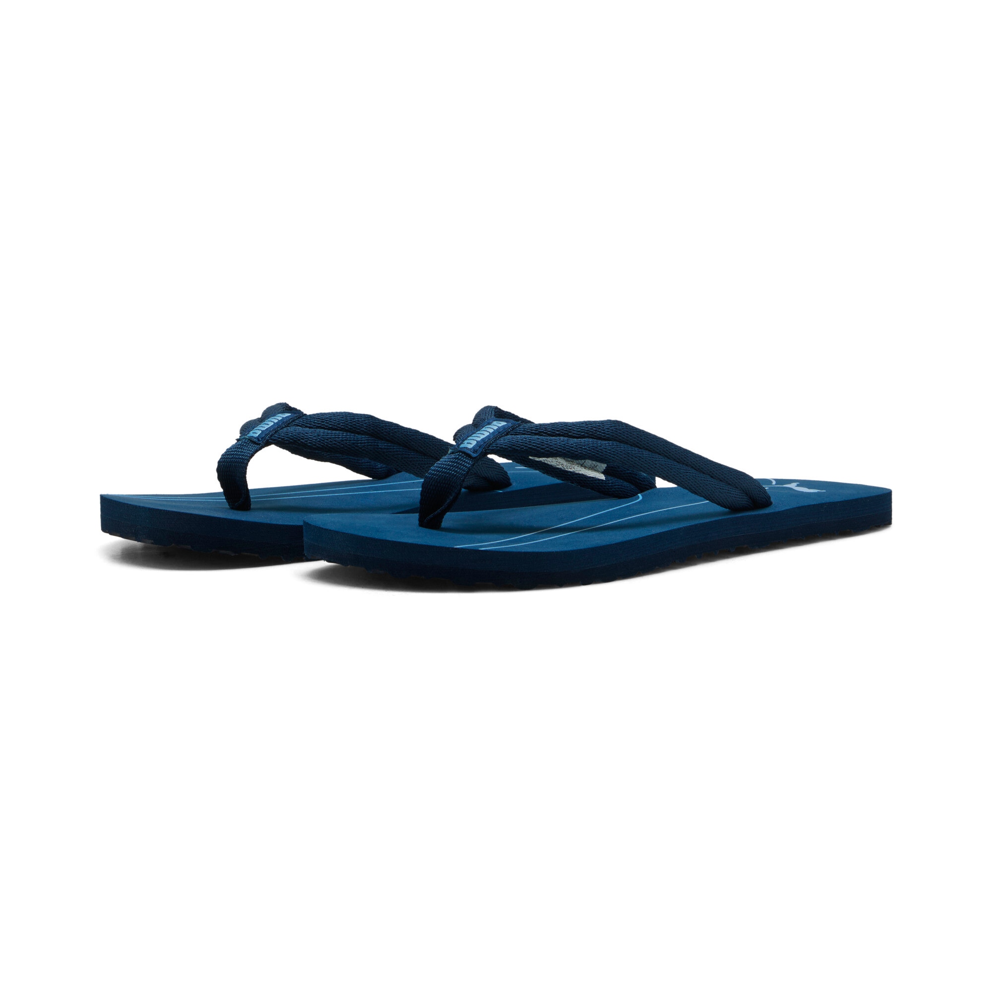 Zehentrenner PUMA "EPIC FLIP V3", Gr. 40,5, persian blau, team light blau, Textil, bedruckt, Schuhe