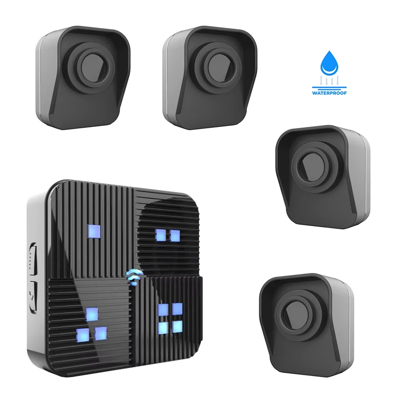 Drahtloser Einfahrtsalarm, IP65, wasserdicht, mit PIR-Bewegungsmelder, bis zu 800 Meter, Erkennungsbereich, Sicherheitswarnsystem Image