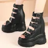 Große Größe 46 Pumps Damen Große Größe 45 Echtes Leder Keile High Heel Gladiator Sandalen Sommer Plateauschuhe Plus Größe 47 Schuhe