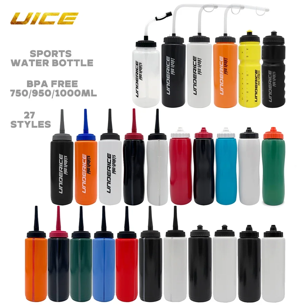 UICE Eishockey-Wasserflasche, Hockey-Zubehör, BPA-freie Sportflasche, 750/1000 ml, für Hockey, Lacrosse, Fußball, Sportgeräte Image