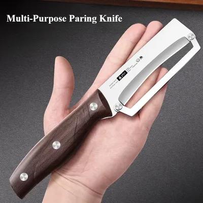 Multi-Purpose Paring Knife, Stainless Steel Fruit Knife, Peeling Sugar Cane, Peeling Fruits and Vegetables