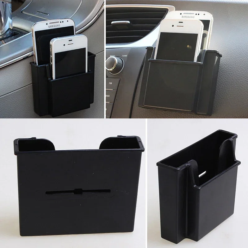 Auto Lagerung Tasche Handy Lade Box Air Vent Outlet Halter Tasche Organizer Auto Tür Seite Schlüssel Box Ornament Auto Zubehör Image