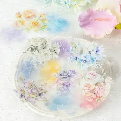 10 Stücke Sternenlicht Bouquet Sammelalbum geschnitten Paket Handheld Liefert Konto Material Aufkleber Schreibwaren Schule 122*110mm Image