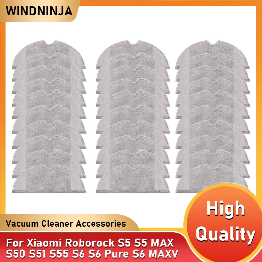 Trocken Nass Mopp Reiniger Tuch Zubehör Für Xiaomi Roborock S5 S5Max S50 S51 S55 S6 S60 S6 Reine S6 MaxV Vakuum mopp Lappen Sauber Teile Image