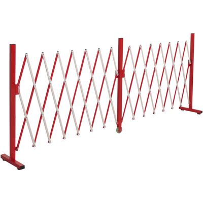 HHG - neuwertig] Alu Absperrgitter 977, Zaun Schutzgitter Scherengitter Trenngitter, ausziehbar Image