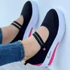 2025 Women's Shoes Wedges Canvas Shoes New Mesh Female Tennis Shoes Solid Color Casual Shoe Hollow Out Platform Ladies Sneakers