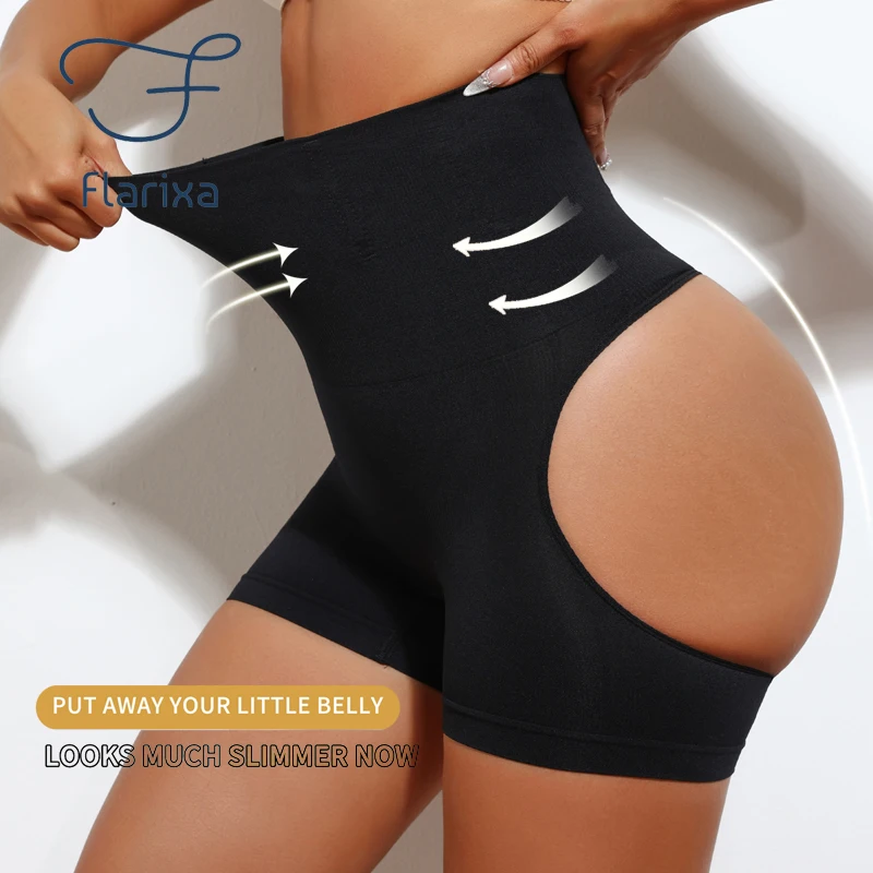 Frauen Hohe Taille Gestaltung Steuer Panty Butt Heber Shapewear Sexy Zeigen Gesäß Dünne Shorts Sexy Unterwäsche Abnehmen Body Shaper Image