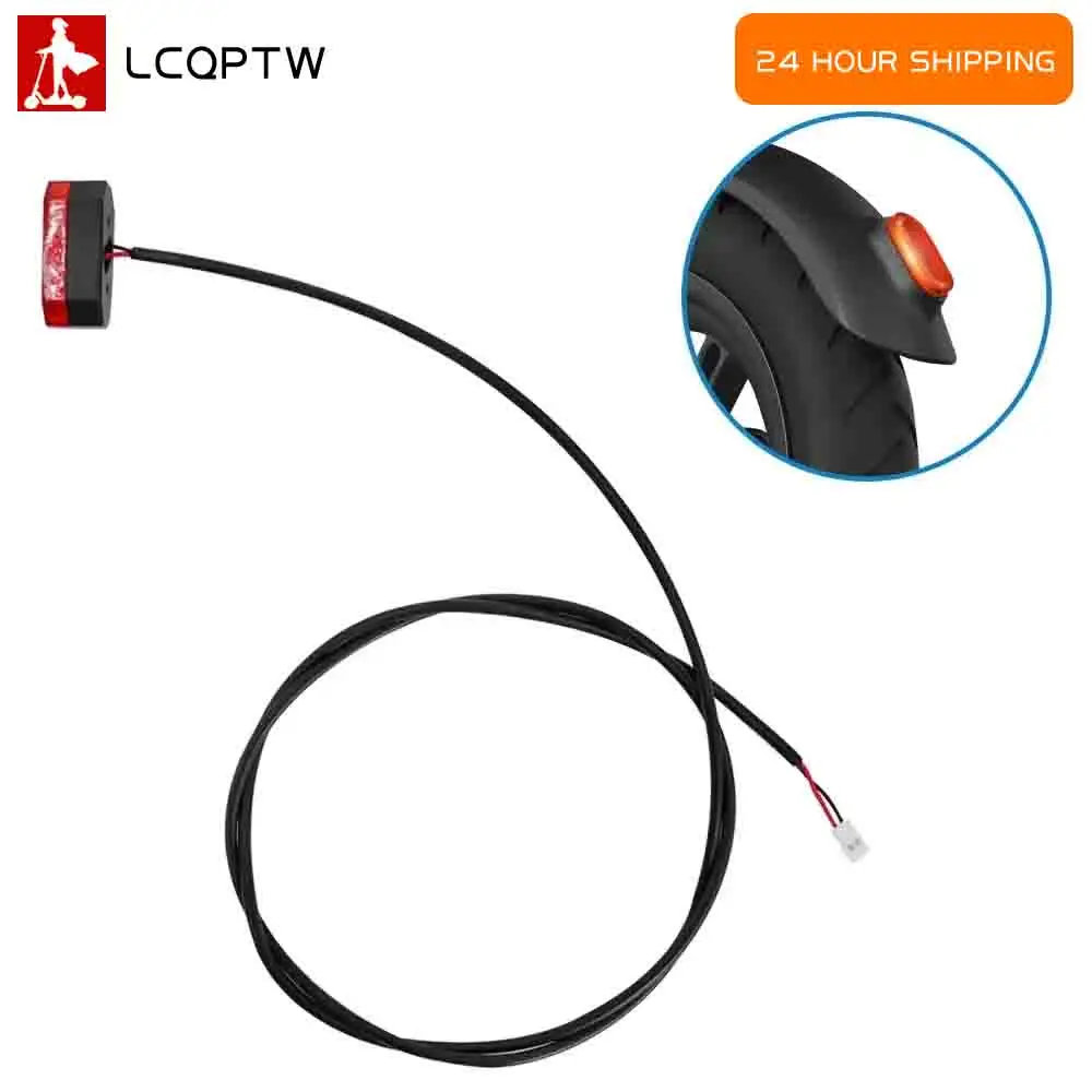 Hinten Fender Rücklicht Elektrische Roller Wasserdichte Sicherheit Lampe KickScooter Zubehör Für 4-Schraube Loch-fender Reparatur Teile Image