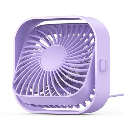 TOPK Mini Portable Fan USB Desk Fan Table Strong Airflow Quiet Operation 3 Speed Wind 360Rotatable Standing fans for room Home