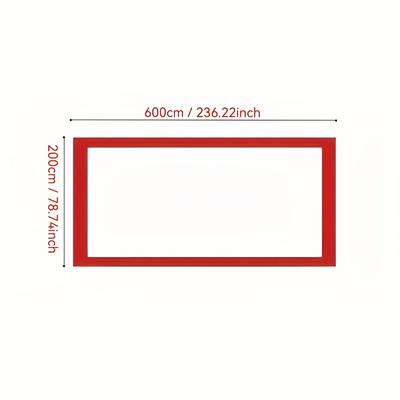 6-Person Outdoor Windproof Shelter Tent with Red Clear Transparent Side Panels - All-Season Lightweight Portable Design for Camping Picnics Beach Backyard - Includes Stakes Rope Tents for Camp
