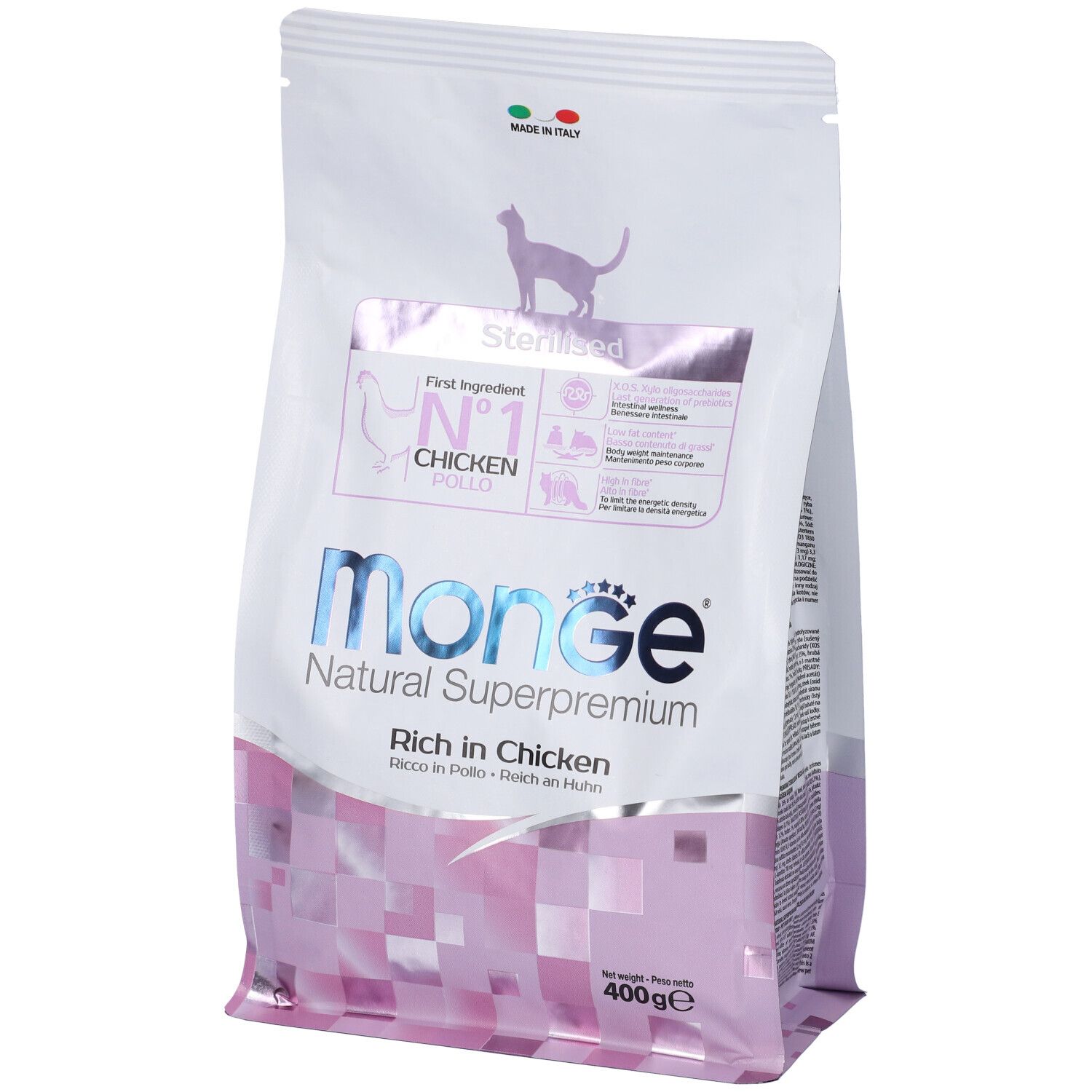 Monge Sterilised Monoprotein Pollo Gatti Adulti 400 g Mangime
