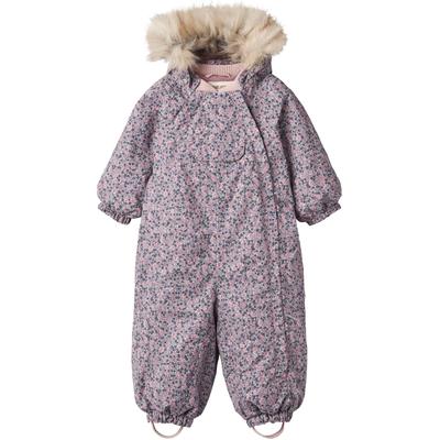 Schneeoverall WHEAT "Nickie Tech", Baby, Gr. 86, N-Gr, bunt (winter flowers), Web, Fleece, Obermaterial: 100% Polyester, geblümt, bedruckt, casual, normal normal, Langarm elastischer Bund, Overalls, wasserdicht, atmungsaktiv und leicht wattiert,... Image