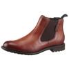 Chelseaboots BUGATTI, Herren, Gr. 40, braun (cognac), Leder, Basic, Schuhe, Stiefelette, Business Schuh, Boots zum Schlupfen