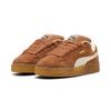 Sneaker PUMA "Suede XL Sneakers Erwachsene", Gr. 48, brandy warm weiß braun, Obermaterial: Kuhleder, Synthetik; Futter: Textil, Synthetik; Innensohle: Textil; Laufsohle: Gummi, Schuhe