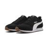 Sneaker PUMA "ST MILER Sneakers Erwachsene", Gr. 48, bunt (schwarz, weiß gum beige), Obermaterial: Synthetik, Kuhleder, Textil; Futter: Textil; Innensohle: Textil; Laufsohle: Gummi, Schuhe