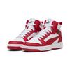 Sneaker PUMA "Rebound Sneakers Erwachsene", Gr. 40.5, rot (weiß for all time rot schwarz), Obermaterial: Synthetik; Futter: Textil; Innensohle: Keine Angabe, Textil; Laufsohle: Gummi, Schuhe