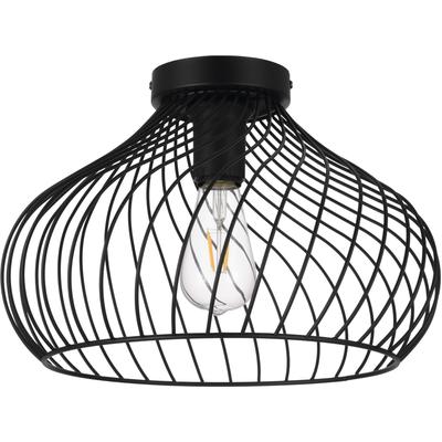 EGLO Deckenleuchte "STAVERTON", schwarz, Ø 36,50cm H: 25,00cm, Lampen, Deckenleuchte in schwarz aus Stahl - exkl. E27 - 60W Image