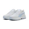 Sneaker PUMA "Cilia Mode Sneakers Damen", Gr. 41, silber mist haute tropic weiß gray blau, Obermaterial: Textil, Synthetik; Futter: Textil; Innensohle: Textil; Laufsohle: Gummi, Synthetik, Schuhe