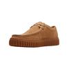 Schnürschuh CLARKS "Clarks Halbschuhe Veloursleder", Herren, Gr. 44,5, beige (sand), Veloursleder, casual, Schuhe