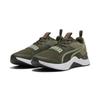 Trainingsschuh PUMA "Prospect Trainingsschuhe Erwachsene", Gr. 43, schwarz olive lux army weiß grün, Obermaterial: Textil, Synthetik; Futter: Textil; Innensohle: Textil; Laufsohle: Gummi, Schuhe