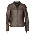 Lederjacke MAZE "Water", Damen, Gr. M, braun (schwarz braun), Obermaterial: 100% Lammleder / Futter: 100% Polyester, Jacken
