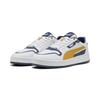Sneaker PUMA "Court Classic Street Sneakers Erwachsene", Gr. 42, weiß archive gold persian blau gelb, Obermaterial: Synthetik; Futter: Synthetik, Textil; Innensohle: Textil; Laufsohle: Gummi, Schuhe
