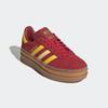 Sneaker ADIDAS ORIGINALS "GAZELLE BOLD KIDS", Gr. 38, team victory rot, gelb, gold metallic, Leder, Synthetik, sportlich, Schuhe