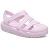Badesandale CROCS "Classic Fisherman", Kinder, Gr. 32, rosa (hellrosa), Croslite, unifarben, casual, Schuhe, Wassersandale, Badeschuh mit Klettverschluss