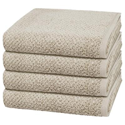 Cawö Pure 4er Set Handtuch Kreide Grau Image