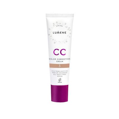 Lumene CC COLOR CORRECTING CREAM SPF20 Foundation 30 ml Hellbraun Image