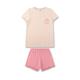 Sanetta Mädchen-Schlafanzug kurz rosa | Hochwertiger und bequemer Schlafanzug aus Baumwoll-Modal-Mix für Mädchen. Pyjamaset für Mädchen 128