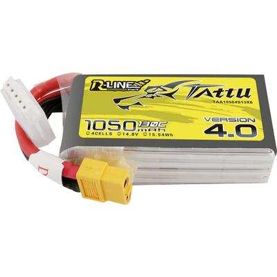 Tattu - Modellbau-Akkupack (LiPo) 14.8 v 1050 mAh Zellen-Zahl: 4 130 c Block XT60 Image