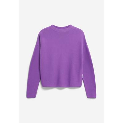 MERINAA LINKS LINKS SWEATER - Frauen Loose Fit Strickpullover - lila (Größe: M) Image