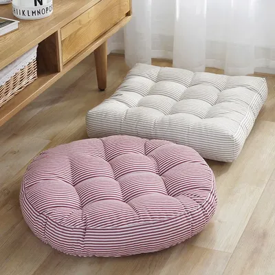 1 Stück rundes weiches Kissen für Bürostuhl, Tatami-Meditationskissen, Sofa-Wurfkissen, Yoga-Bodenmatte, Dekor, Sitzkissen Image