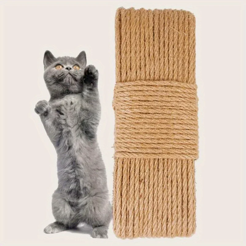 1pc-10mNatural Sisal Seil Katze Scratcher Seil Baum Kratzen DIY Spielzeug Pfote Klaue Möbel Schutz Kratzen post Katze Zubehör Image