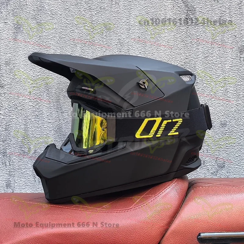 ORZ Motorradhelm Offroad-Helm Bike Downhill AM DH Cross Helm Capacete Motocross Casco DOT-Zertifizierung Image